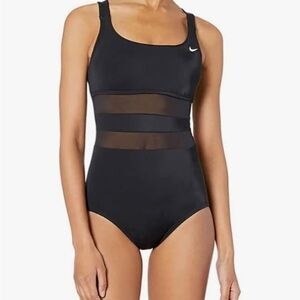 Nike NWT Mesh  V-Back One Piece Swimsuit